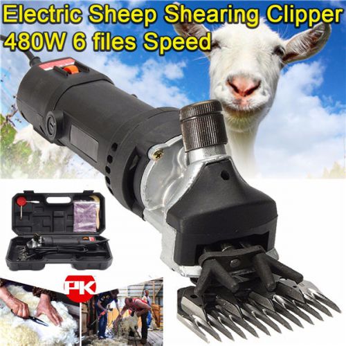 480W AC 110-220V Electric Wool Shears Farm Animal Hair Clippers