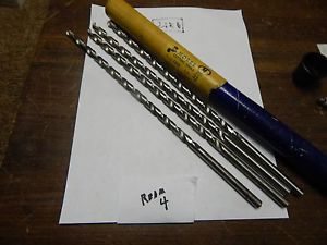 Morse  21/64&#034; Extra Length  Straight Shank Twist Drill Bits Lot of 4 Pcs