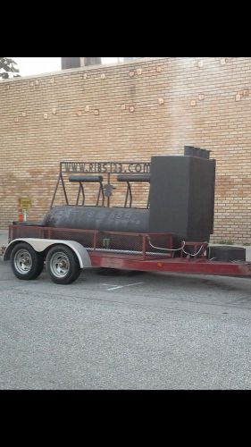 Custom BBQ Mobile Pit Smoker with Trailer