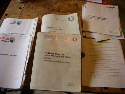 Avaya training manuals Merlin, Partner,IP Office,Paging, TT registers ID n test