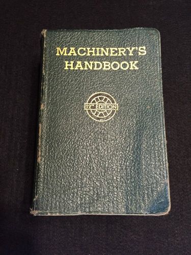 Machinery&#039;s Handbook, hardback, 12th edition, 1945 / Oberg and Jones