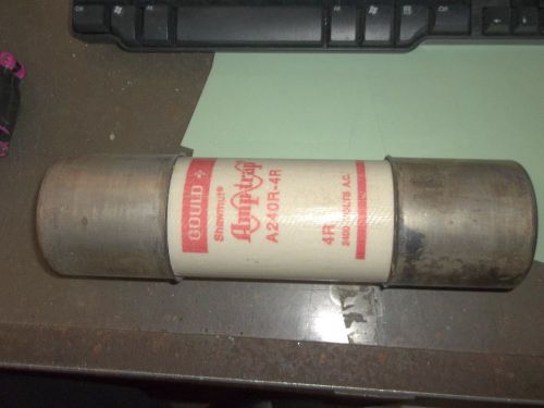 Gould shawmut amp-trap current limiting fuse a240r-4r 4r 2400 volts a.c.    (i3) for sale