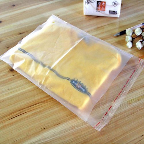 Multi Size Clear Frosted Seal Self Adhesive Plastic Jewelry Matte Packing Bags