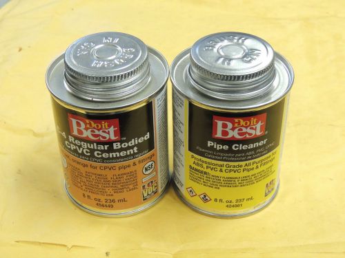 Do it best c-4 cpvc cement and pipe cleaner kit, each can is 8oz for sale