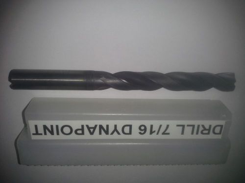 7/16 DIAMETER KENNAMETAL DYNAPOINT CARBIDE COOLANT DRILL
