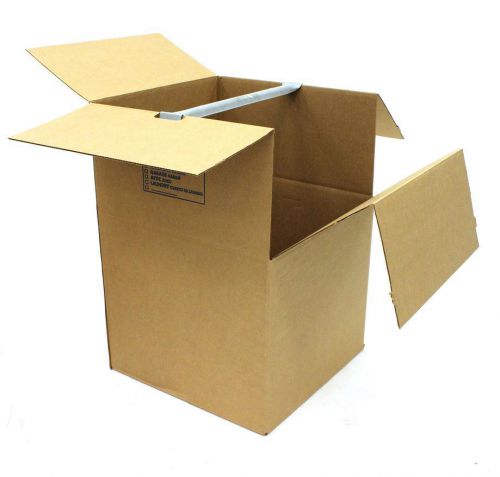 Large cardboard wardrobe moving box actual: 24.812-in x 35.812-in folding new for sale