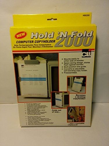 Charles Leonard Hold N Fold 2000 Computer Copy Holder Monitor Clipboard