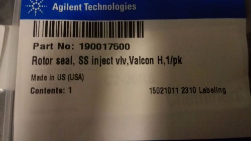 Agilent / varian rotor seal for ss injection valve, valcon h. pn 190017500 for sale