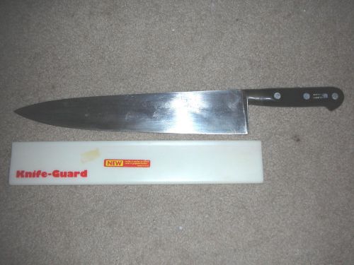 VINTAGE 4 Star SABATIER ELEPHANT FORGED FRENCH CHEF KNIFE 12&#034; BLADE 17&#034; OVERALL
