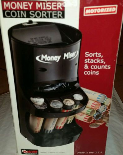 The Money Miser Money Counter Sorter Machine Motorized Electric Coin Change Wrap