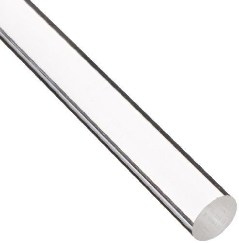 Acrylic Round Rod, Transparent Clear, Meets UL 94HB, 7/8&#034; Diameter, 3 Length