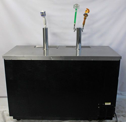 Beverage air dd58-1 kegerator draft beer cooler bar refrigerator 3 kegs 59 for sale
