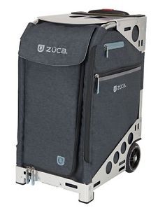 Zuca Professional Wheelie Case for Stenograph in Slate with Silver Frame