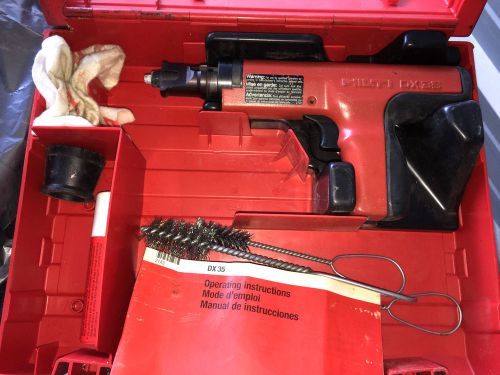 Hilti DX-35 Powder Actuated Fastening Systems Nail Gun With Case dx35