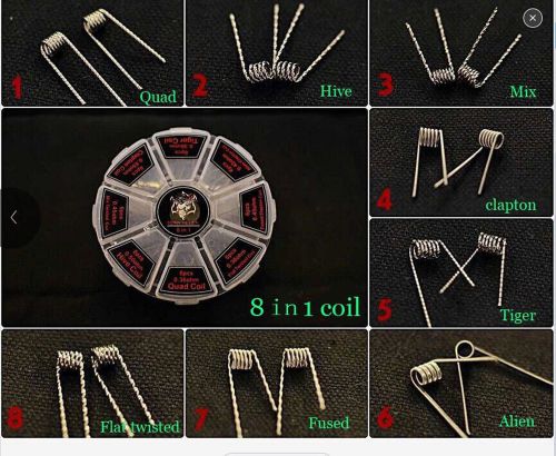 Tool for US 8 IN 1 Prebuilt coils in ferris wheel box 0.36ohm 0.4ohm 0.45ohm ...