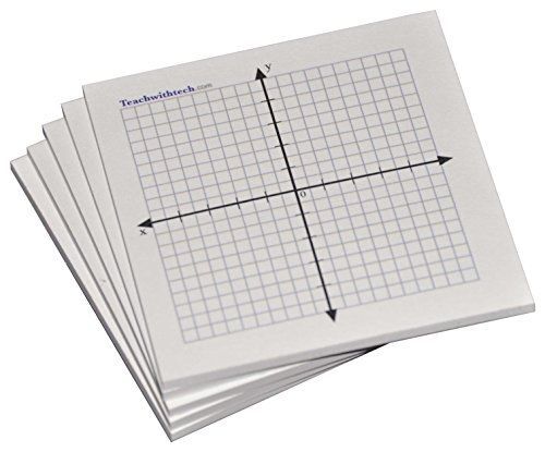 Teachwithtech Sticky Note Mini Graph Pads - 20 Count - Graph Paper Sticky Notes
