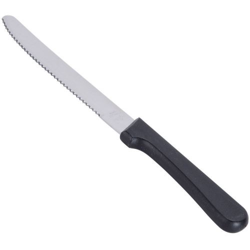 120  STEAK KNIVES 8.5&#034; BLACK PLASTIC HANDLE