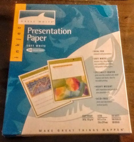 Great  White Inkjet Presentation Paper 98 Brightness - 100 Sheets
