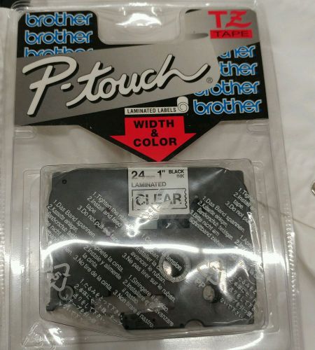 Brother P-Touch Black on Clear TZ-151 TZ Tape Label Refill 1&#034; (24mm) x 26.2&#039; New