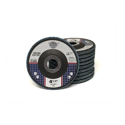 4.5&#034; x 7/8&#034; Premium Zirconia Flap Disc Grinding Wheel 120 Grit Type 29 - 10 P...