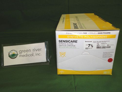 Medline Sensicare Polyisoprene Surgical Gloves w/ Aloe- Size 7.5 [MSG1075] 25 ct