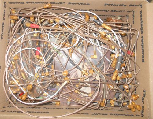 11lb Lot RF SMA SSMA SMB SMC Connectors Microwave Gold Plated Cable Tubing Etc.