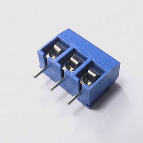 10pcs KF301-3P 5.0mm pitch 3 Pin Blue Screw Terminal Connector for PCB Mounting