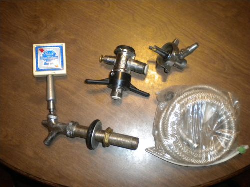 USED BEER   TAP SYSTEM   HOSE,COUPLER AND MORE