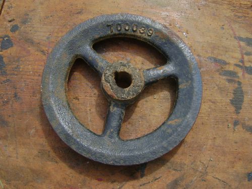 Useful vintage metal med machine appliance wheel gear. for sale