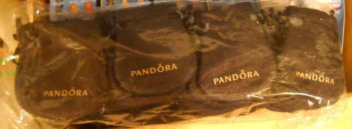 50 piece sealed bag LOT AUTHENTIC PANDORA POUCHES NEW 3X3+1/2 INCHES