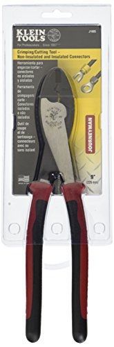 Klein Tools J1005 Journeyman Crimping/Cutting Tool, Red and Black