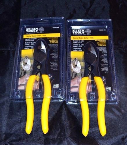 TWO KLEIN TOOLS COAXIAL CABLE CUTTERs- CCS VDV600-096 # NEW