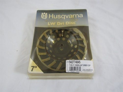 HUSQVARNA LW DRI DISC c 7 5/8-11 18SEG LW TURBO CUP NEW 542774845