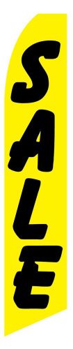 SALE (yellow black) Premium Sign Swooper flag 15&#039; Feather Banner Made in USA