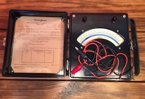 Vintage Westinghouse Portable Direct Current KilovoltType PX-5 DC 1956 Very Nice