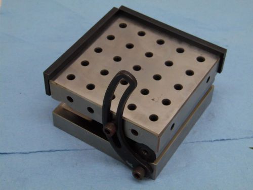 toolmaker made Precision Sine Plate 4&#034; x 4&#034; x 2.5&#034; angle plane toolmaker