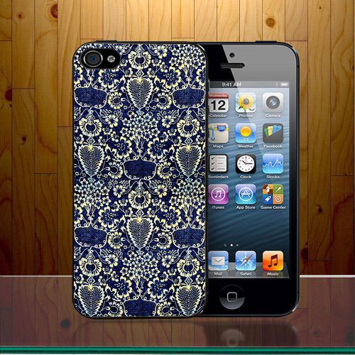 New Blue Flower Aztec Pattern Cool Design Simetris For Samsung iPhone Cover Case