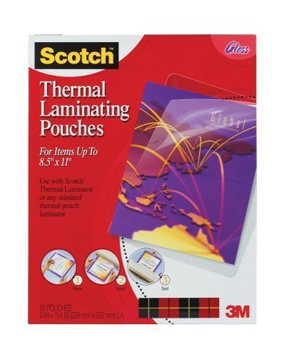 Scotch TM Thermal Laminating Pouches, 8.5 Inches x 11 Inches, 100 Pouches 2 of