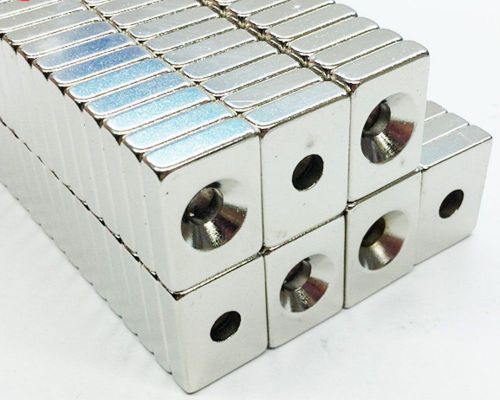 10/20/30Pcs Block Rare Earth Neodymium Magnets N35 20mm x 15mmx5mm Hole Magnet