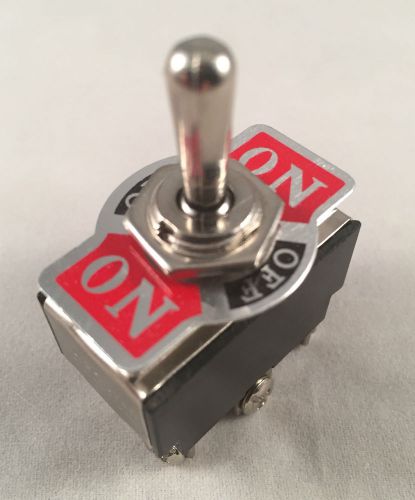 2 units metal rocker toggle switch heavy duty 6 pin dpst on-off-on 3 position for sale