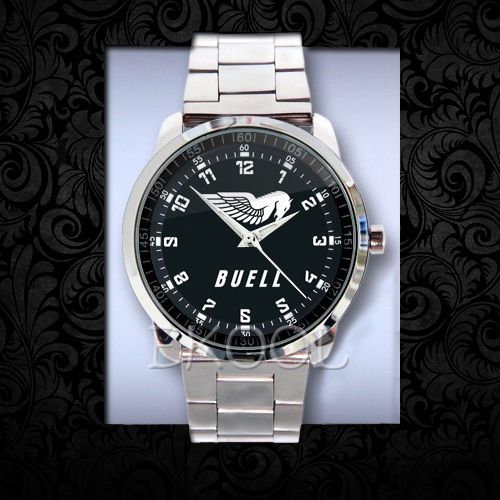 751 Buell Motorcycle 1190RX 1125R Racing Logo Design On Sport Metal Watch