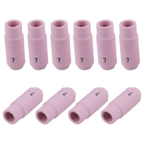 uxcell 10 Pcs Welding Ceramic Nozzles 10N47 #7 for Torch 17 18 26