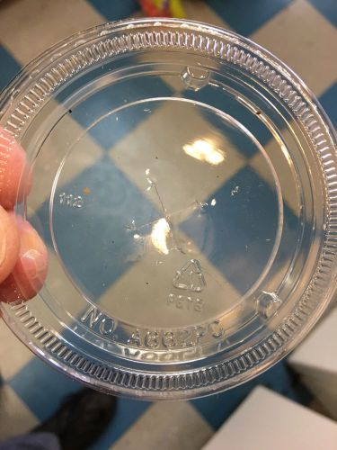 A662PC Clear PETE Straw Slot Lid for 12-oz. Plastic Cup, 1000/Case fits 662TS
