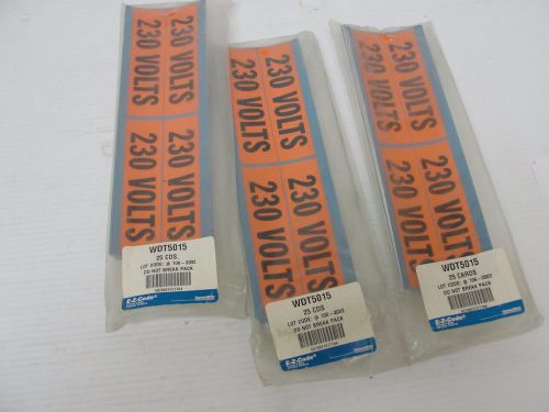 New, Thomas &amp; Betts Conduit &amp; Electrical Markers WDT-55015 (Lot of 25)