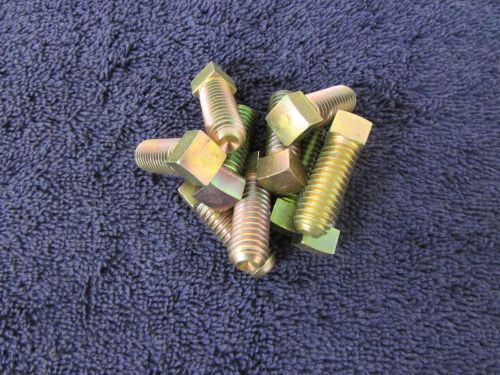 Square head set screw 3/8&#034;-16 x 1&#034; cup point yellow zinc bolt qty 10 k2 for sale