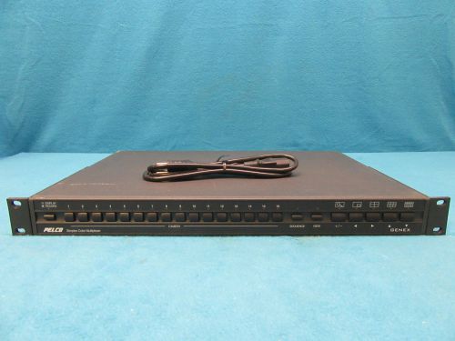Pelco Genex Model MX4016CS 16-Channel Simplex Color Multiplexer with Ears Tested