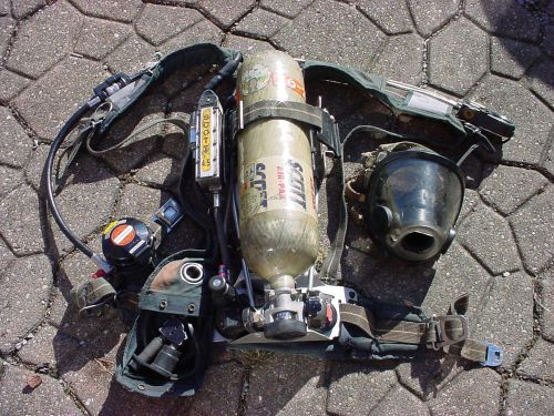 Scott ap50 4.5 hp fire dept fireman firefighter air pack scba 112216 for sale