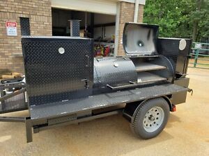 Pro BBQ Smoker Catering Business 30 Grill Double Door Smoker Trailer Food Truck