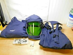 Pro-Safe Arc Flash Clothing Kit w/Jacket &amp; Bib HRC4 43 Cal Size XL AF-KIT-D-XL