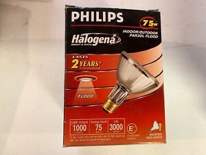 Lot of (12) PHILIPS 75 WATT HALOGENA 1000 LUMENS 3000 HOURS INDOOR/OUTDOOR